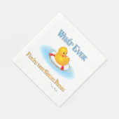 Wat je Rubber Duckie ook drijft Servetten (Hoek)