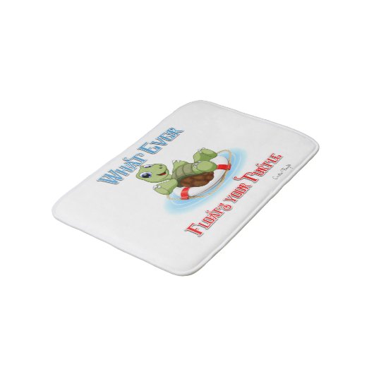 Wat je schildpad ook drijft badmat (Gekanteld)