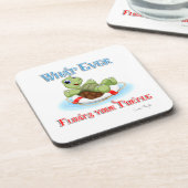 Wat je schildpad ook drijft bier onderzetter (Linkerzijde)