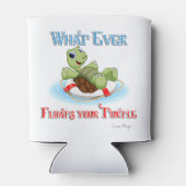 Wat je schildpad ook drijft blikjeskoeler (Achterkant)