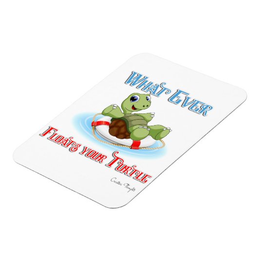 Wat je schildpad ook drijft magneet (Linkerzijde)