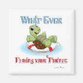 Wat je schildpad ook drijft magneet (Voorkant)