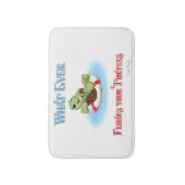 Wat je schildpadden ook drijft badmat (Voorkant Verticaal)