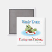 Wat je schildpadden ook drijft magneet (Voorkant / Achterkant)