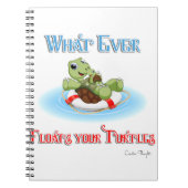 Wat je schildpadden ook drijft notitieboek (Voorkant)