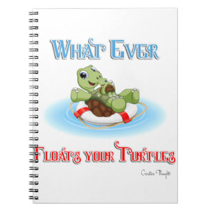 Wat je schildpadden ook drijft notitieboek