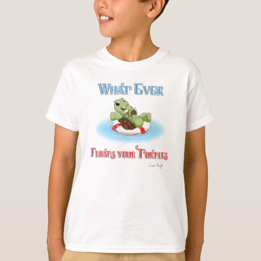 Wat je schildpadden ook drijft t-shirt (Voorkant)