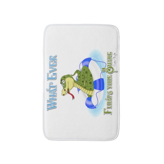 Wat je slang ook drijft badmat (Voorkant Verticaal)