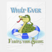 Wat je slang ook drijft fleece deken (Voorkant)