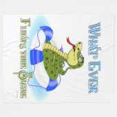Wat je slang ook drijft fleece deken (Voorkant (Horizontaal))