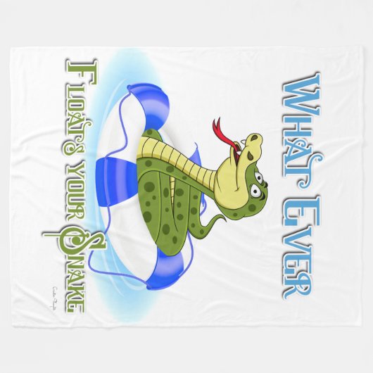 Wat je slang ook drijft fleece deken (Voorkant (Horizontaal))