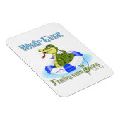 Wat je slang ook drijft magneet (Rechterzijde)