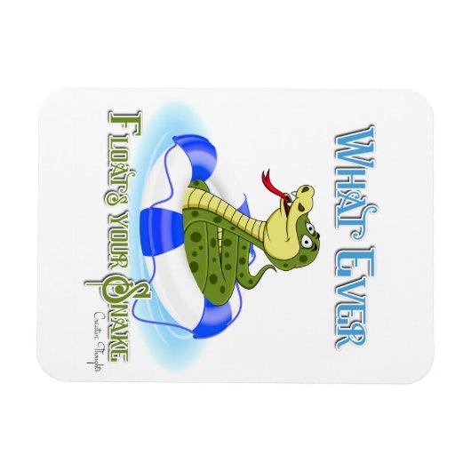 Wat je slang ook drijft magneet (Horizontaal)