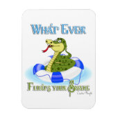 Wat je slang ook drijft magneet (Verticaal)