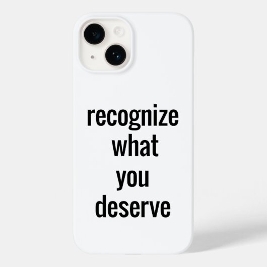 Wat Je Verdient iPhone Hoesje (Achterkant)