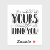 Wat je wel vindt, is typografie sticker (Vel)