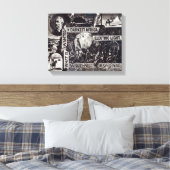 Wat je wilt in het donkerste Afrika is elektrisch Canvas Afdruk (Insitu (Slaapkamer))