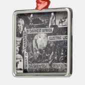 Wat je wilt in het donkerste Afrika is elektrisch Metalen Ornament (Links)