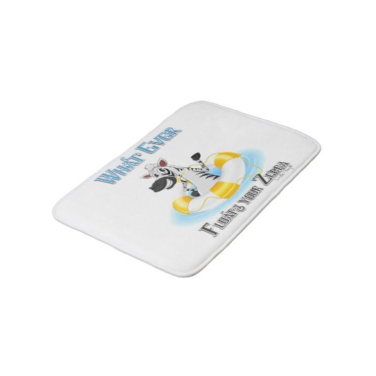 Wat je Zebra ook drijft Badmat (Gekanteld)