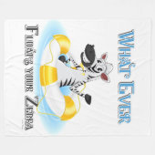 Wat je Zebra ook drijft Fleece Deken (Voorkant (Horizontaal))
