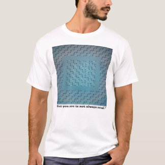 Wat je ziet is niet altijd echt – optische illusie t-shirt
