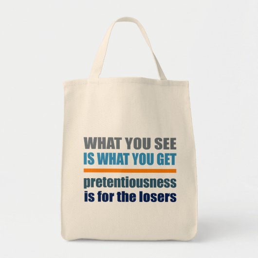 Wat je ziet is wat je krijgt tas (Voorkant)