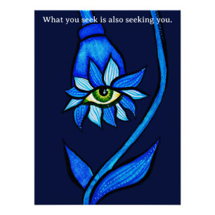 Wat je zoekt Gotische Oog Bloem Donkere Academie Perfect Poster