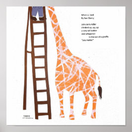 Wat JJ zei - geïllustreerd gedicht Poster