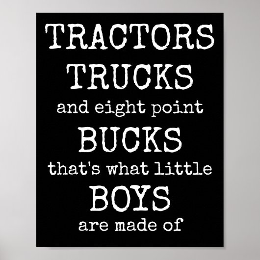 Wat jongens gemaakt zijn van Posterprints set Poster (Voorkant)