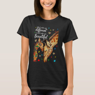 Wat Jou Anders Maakt Giraffe Moeder Autisme Kind T-shirt