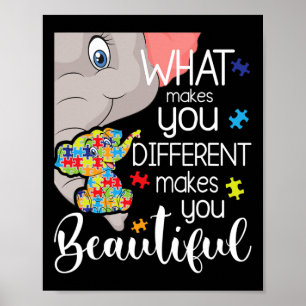 Wat jou anders maakt, maakt je mooi - Aut Poster