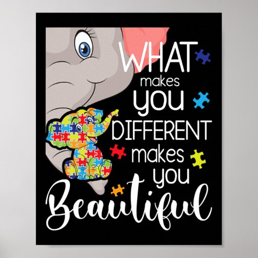 Wat jou anders maakt, maakt je mooi - Aut Poster (Voorkant)