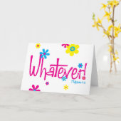 Wat! Kaart (Gele Bloem)