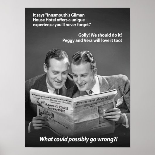 Wat kan er mis gaan in Innsmouth Poster? Poster (Voorkant)