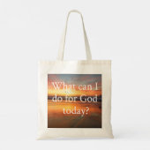 Wat kan ik doen? tote bag (Achterkant)