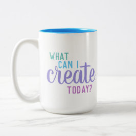 "Wat kan ik vandaag Creëer?" Kunstmatige Mok