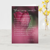 Wat kan kanker niet doen kaart (Gele Bloem)