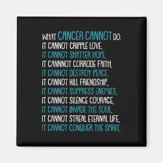 Wat kan kanker niet doen Trigeminale Neuralgie Awa Magneet (Voorkant)