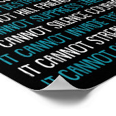 Wat kan kanker niet doen Trigeminale Neuralgie Awa Poster (Hoek)