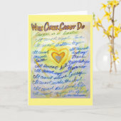 Wat kanker niet kan aangepaste Art-Wenskaarten uit Kaart (Gele Bloem)