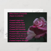 Wat kanker niet kan Briefkaarten (Voorkant / Achterkant)