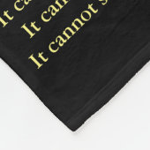 Wat kanker niet kan doen, aangepaste engels chemo fleece deken (Hoek)