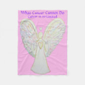 Wat kanker niet kan doen, aangepaste engels chemo fleece deken (Voorkant)