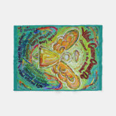 Wat kanker niet kan doen, aangepaste engels chemo fleece deken (Voorkant (Horizontaal))