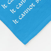 Wat kanker niet kan doen, aangepaste engels chemo fleece deken (Hoek)