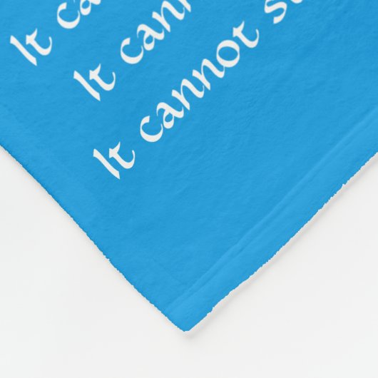 Wat kanker niet kan doen, aangepaste engels chemo fleece deken (Hoek)