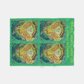 Wat kanker niet kan doen, aangepaste engels chemo fleece deken (Voorkant (Horizontaal))