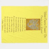 Wat kanker niet kan doen, aangepaste engels chemo fleece deken (Voorkant (Horizontaal))