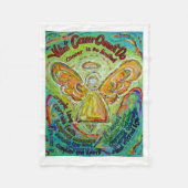 Wat kanker niet kan doen, aangepaste engels chemo fleece deken (Voorkant)