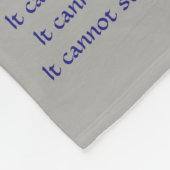 Wat kanker niet kan doen, aangepaste engels chemo fleece deken (Hoek)